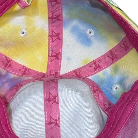 NWOT Jeffree Star Womens Ltd. Ed. Embroidered Tie Dye Adjustable Cap - Picture 6 of 6